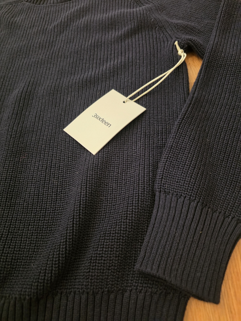 3sixteen Men's Black Knit Sweater